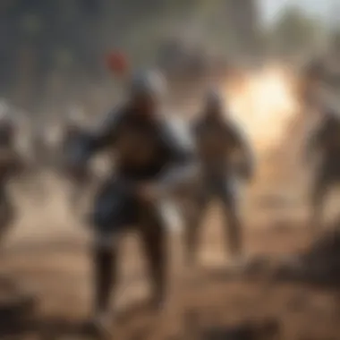 Historical Battles in War Games Artistic representation of a historical battle scene