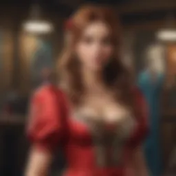 A vibrant display of dress-up game characters showcasing diverse styles