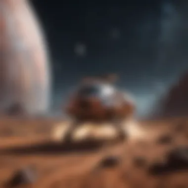 Journey Through Distant Galaxies A breathtaking view of a futuristic spaceship exploring distant galaxies