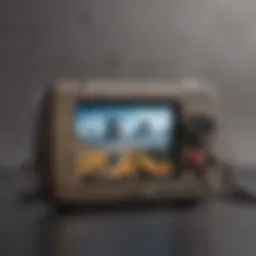 A vintage hand-held gaming console showcasing the early era of mobile gaming.