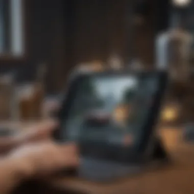 Technical Capabilities of iPad for Gaming Technical setup highlighting the capabilities of an iPad for gaming