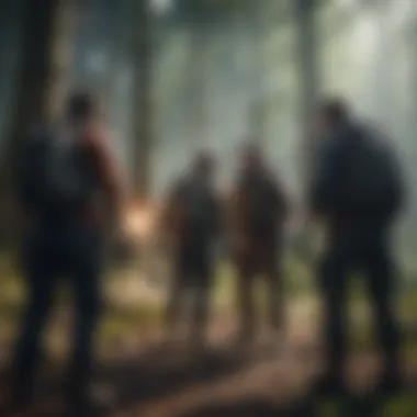 Teamwork in Survival Gaming A group of players collaborating in a survival game environment