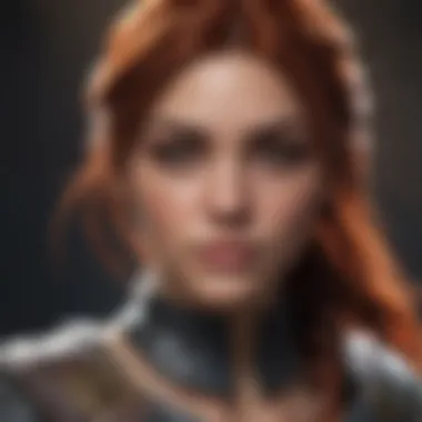 Unique Character Development A character customization screen highlighting unique options and aesthetics.