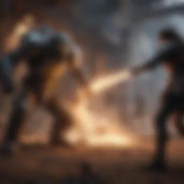 Dynamic Combat Mechanics An engaging combat scene featuring strategic gameplay and dynamic action.
