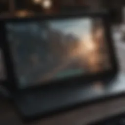 Close-up view of the Razer Tablet's sleek design