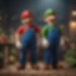 The iconic Mario and Luigi characters in their classic poses