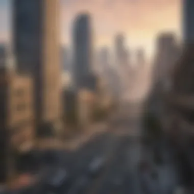 Virtual Cityscape in GTA 5 Virtual cityscape in GTA 5