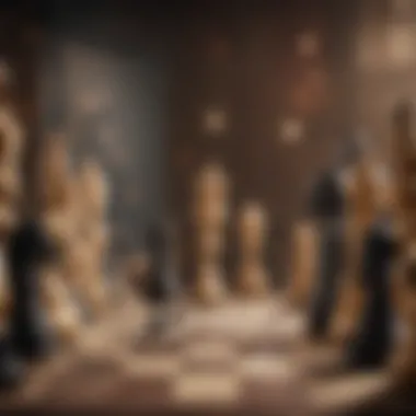 Chess Community in Competitive Play Group of players engaging in a chess tournament