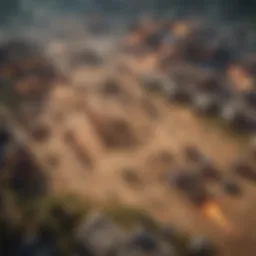 A captivating screenshot of a mobile strategy game showcasing intricate battle tactics.
