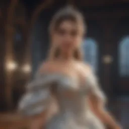 Glamorous Roblox Avatar in Elegant Ball Gown