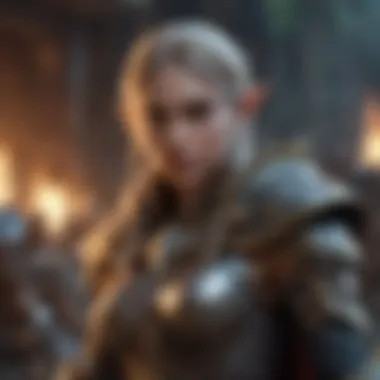 Warrior Elf in Battle