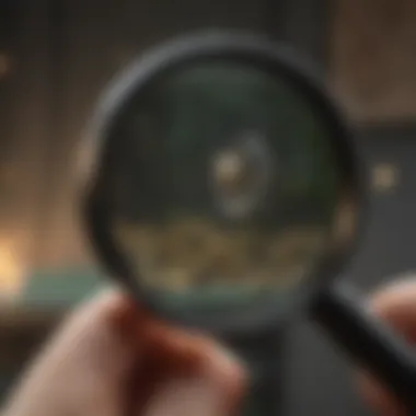 Magnifying glass focusing on a free Robux code