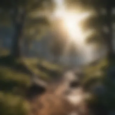 Virtual Landscape Exploration Immersive virtual landscape in open-world game