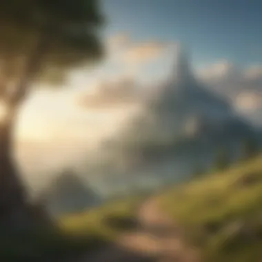 Mystical Hyrule Kingdom Landscape Mystical landscape of Hyrule Kingdom