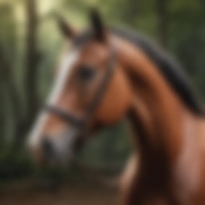 Detailed horse simulator game graphics