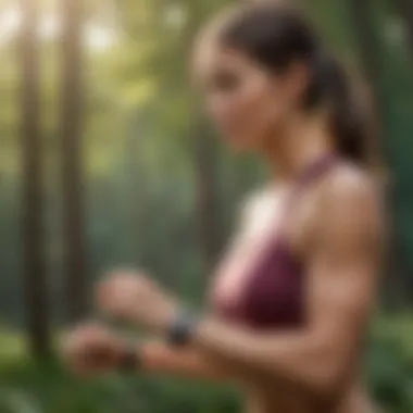 Elevate Your Fitness Outdoors Illustration of a person engaging in outdoor fitness activities