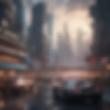 Futuristic Cityscape Battle