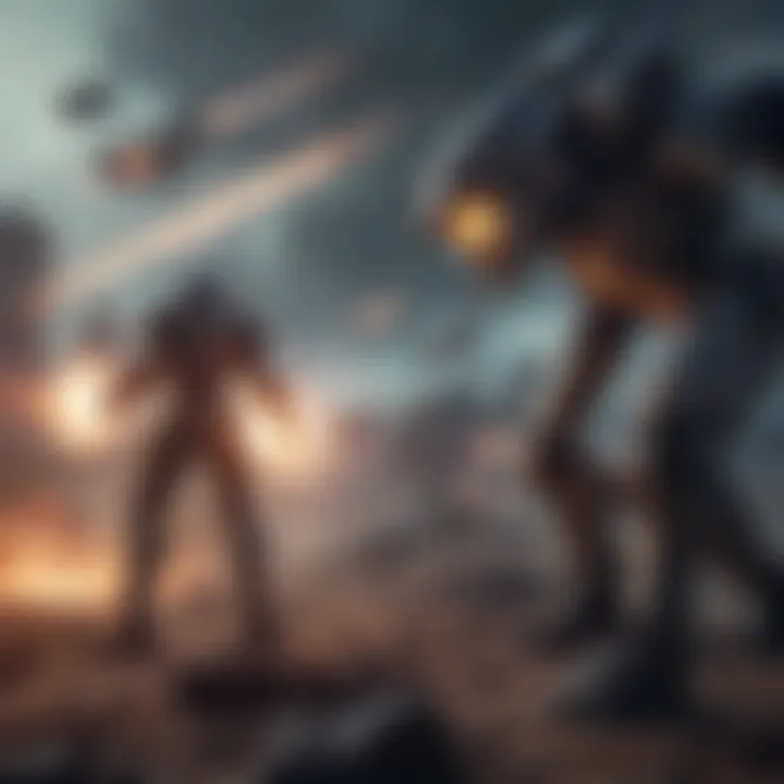 Futuristic Sci-Fi Battle Artwork