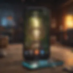 Colorful mobile game interface showcasing various genres