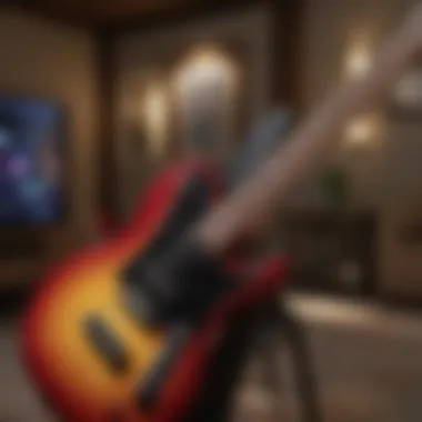 Immersive Gameplay Experience on Nintendo Switch Guitar Hero gameplay on handheld console