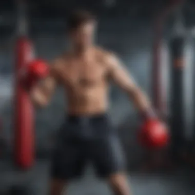 Health benefits illustrated through fitness boxing activities