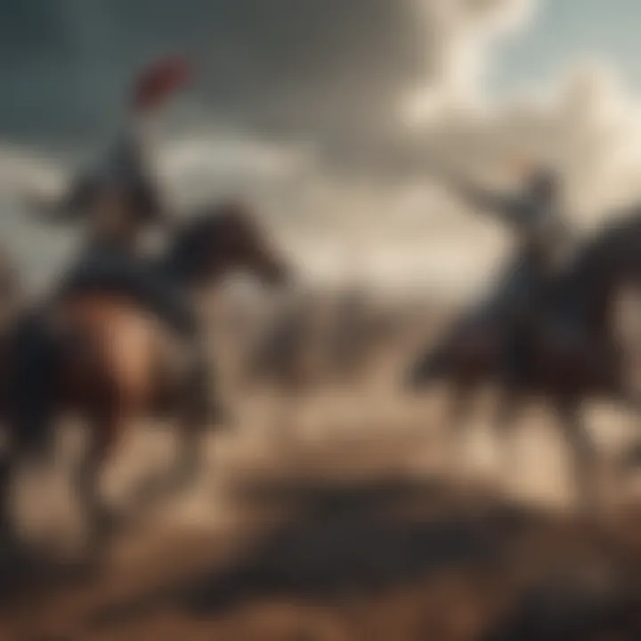 Historical Battle Scene in Android Game