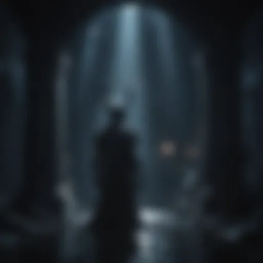 Mysterious Silhouette of Hollow Knight Character