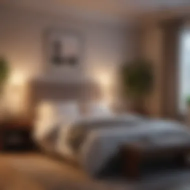 A cozy bedroom interior crafted through a strategy game.