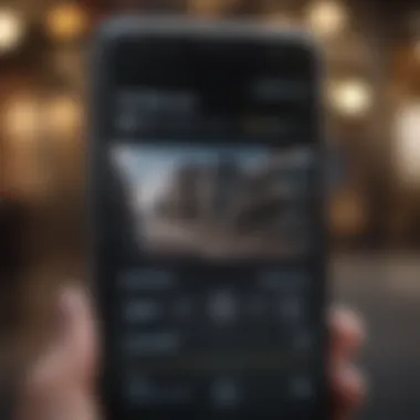 User Interface of Samsung Software Features Samsung phone interface highlighting software features