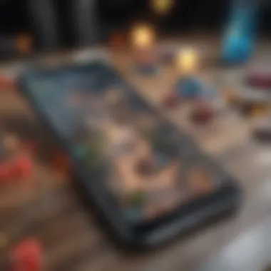 Innovative board game interface on smartphone