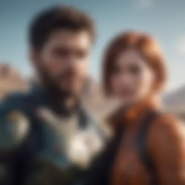 Dual Narratives: A Deep Dive into Character Development A visual representation of the game's dual narrative structure, showcasing intertwined character arcs.