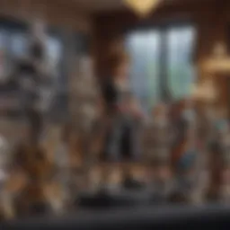 Diverse range of Kingdom Hearts collectibles displayed