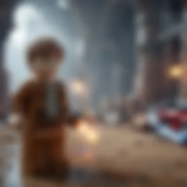 Gameplay screenshot showcasing LEGO Luke Skywalker Saga mechanics