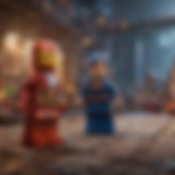 Gameplay screenshot showcasing the vibrant world of Lego Marvel Superheroes.