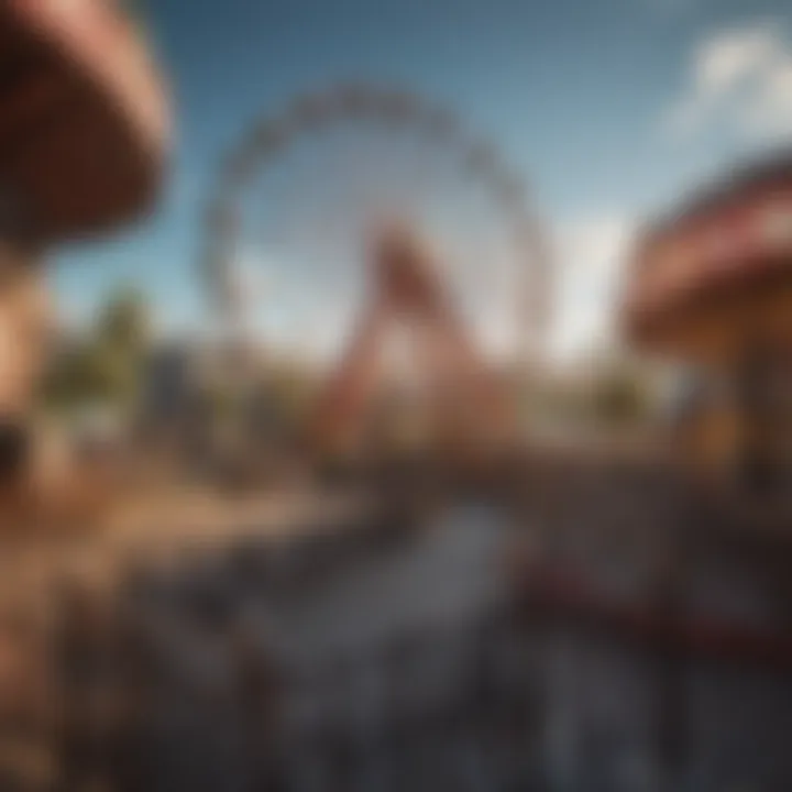 Virtual amusement park in a tycoon game