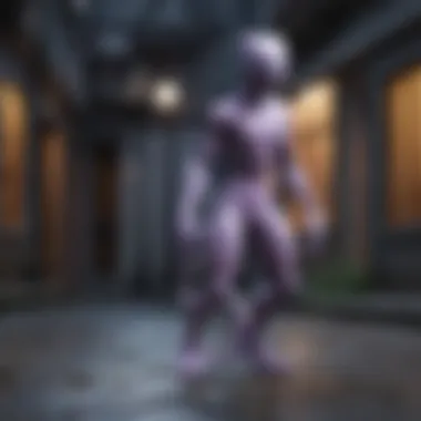 Mewtwo emerging from the shadows