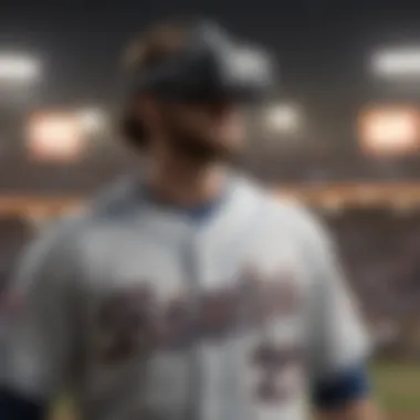 Virtual reality gameplay of MLB mobile game