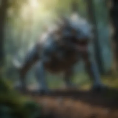 Mystical Realm Exploration Magical creatures in a mystical realm