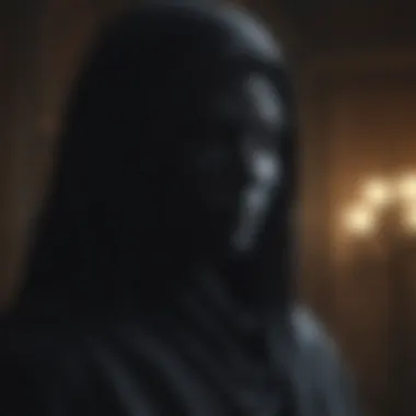 The Veiled Persona Masked silhouette of a mysterious figure
