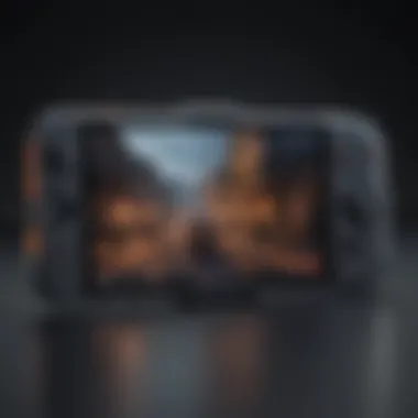 Cutting-Edge Mobile Gaming Device Cutting-edge mobile gaming device with vibrant display