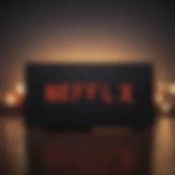 Netflix logo on a minimalist background