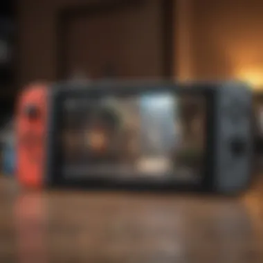 Nintendo Switch console displaying free games