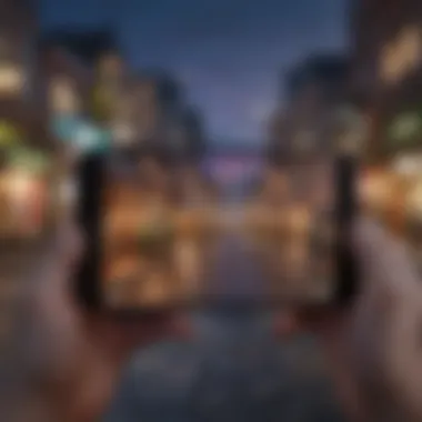 Vibrant Graphics on Android Gaming Smartphone High-performance Android gaming smartphone showcasing vibrant graphics