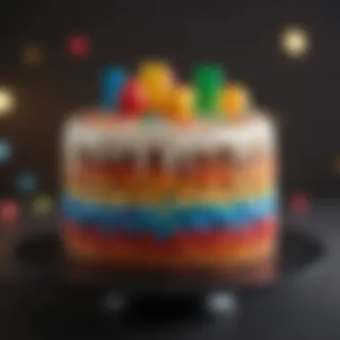 Pixelated Cake Design Inspired by Roblox