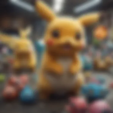 Diversity of Pokémon Characters A close-up of various Pokémon characters showcasing their unique designs