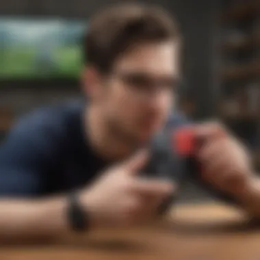 Gamer Experience with Nintendo Switch Gamer enjoying Nintendo Switch