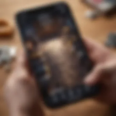 Engaging Puzzle Gameplay An engaging screenshot of a player solving a complex puzzle on an iPhone.