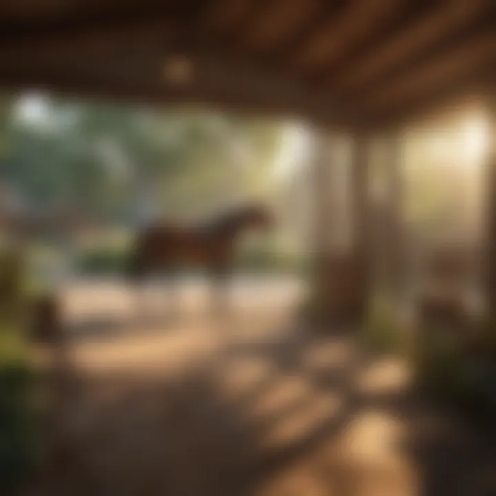 Serene Equestrian Center in Horse Sim Game Setting