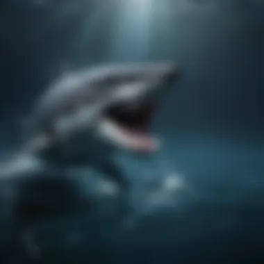 Majestic Predator Majestic predator in deep blue waters