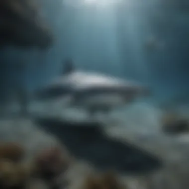 Marine Harmony Harmony of marine life and the shark's presence